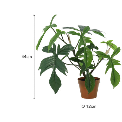 Größe künstlicher Philodendron Florida: 44 cm, Topf Ø 12 cm