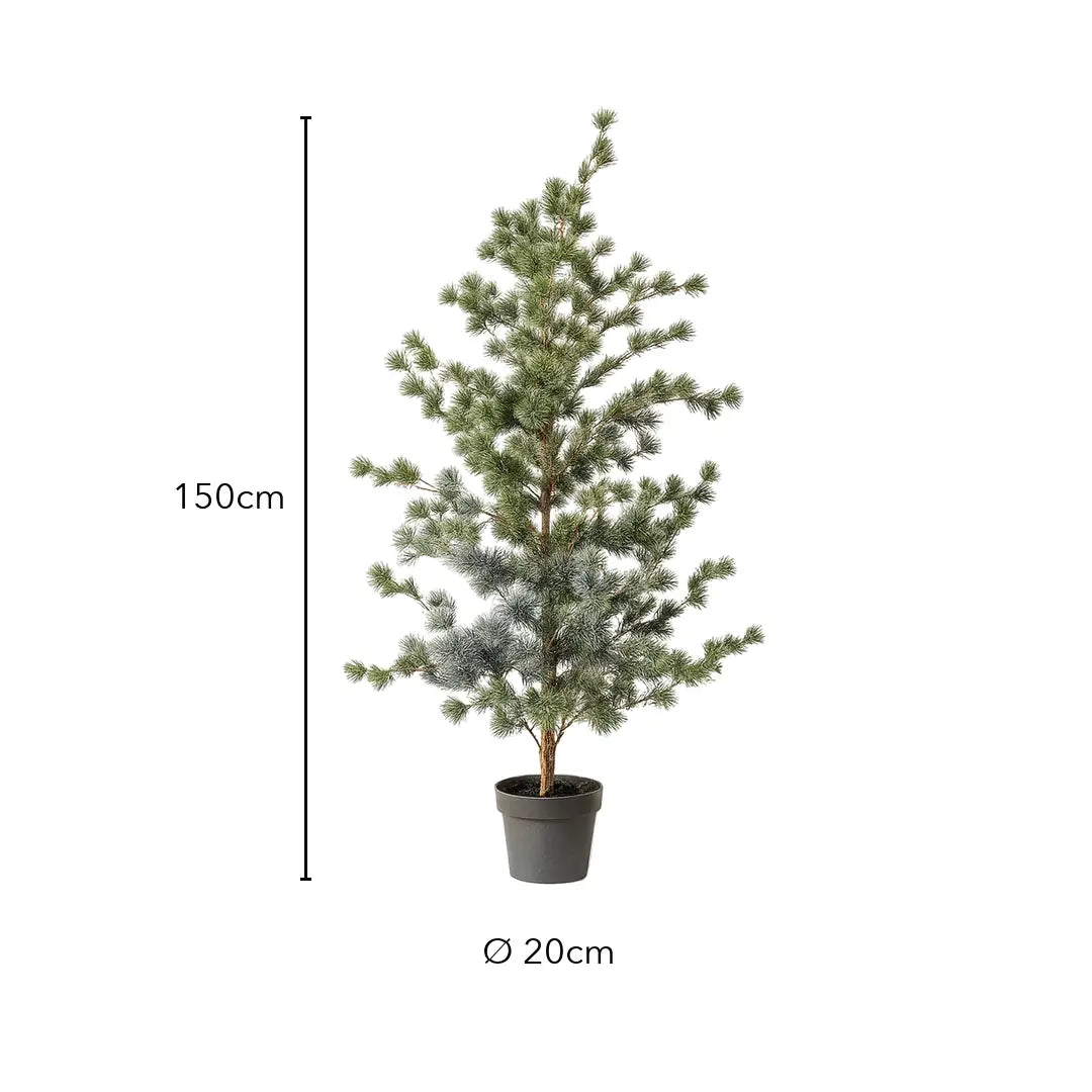 Künstliche Kiefer – Weihnachtsbaum im Topf, 150 cm