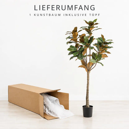Lieferumfang: 1 künstliche Magnolie inklusive Topf