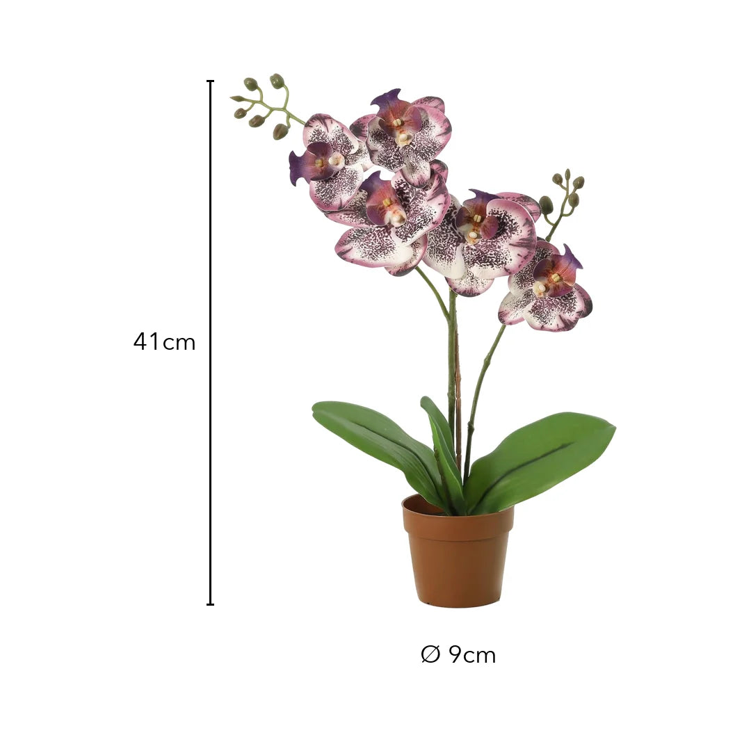 Größe künstliche Orchidee: 41 cm, Topf Ø 9 cm