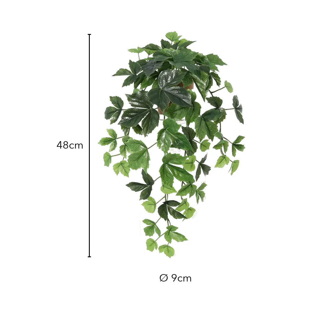 Größe künstlicher Efeu: 48 cm, Topf Ø 9 cm