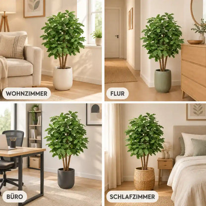 Künstliche Eiche in Wohnzimmer, Flur, Büro und Schlafzimmer