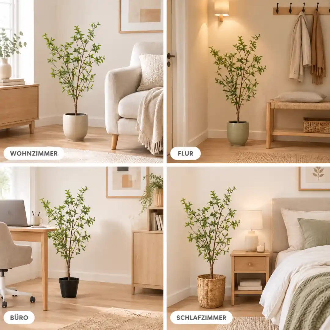 Künstliche Myrte in Wohnzimmer, Flur, Büro und Schlafzimmer