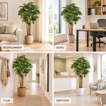 Künstlicher Ahornbaum im Wohnzimmer, Büro, Flur und Empfangsbereich