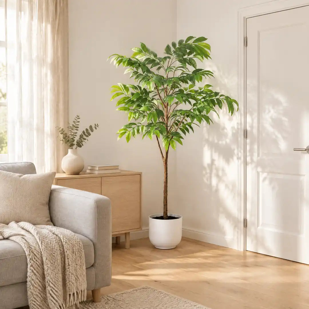 Kunstpflanze groß: tropischer Kunstbaum 153 cm kaufen