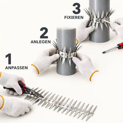 Montage in drei Schritten: Anpassen, Anlegen und Fixieren