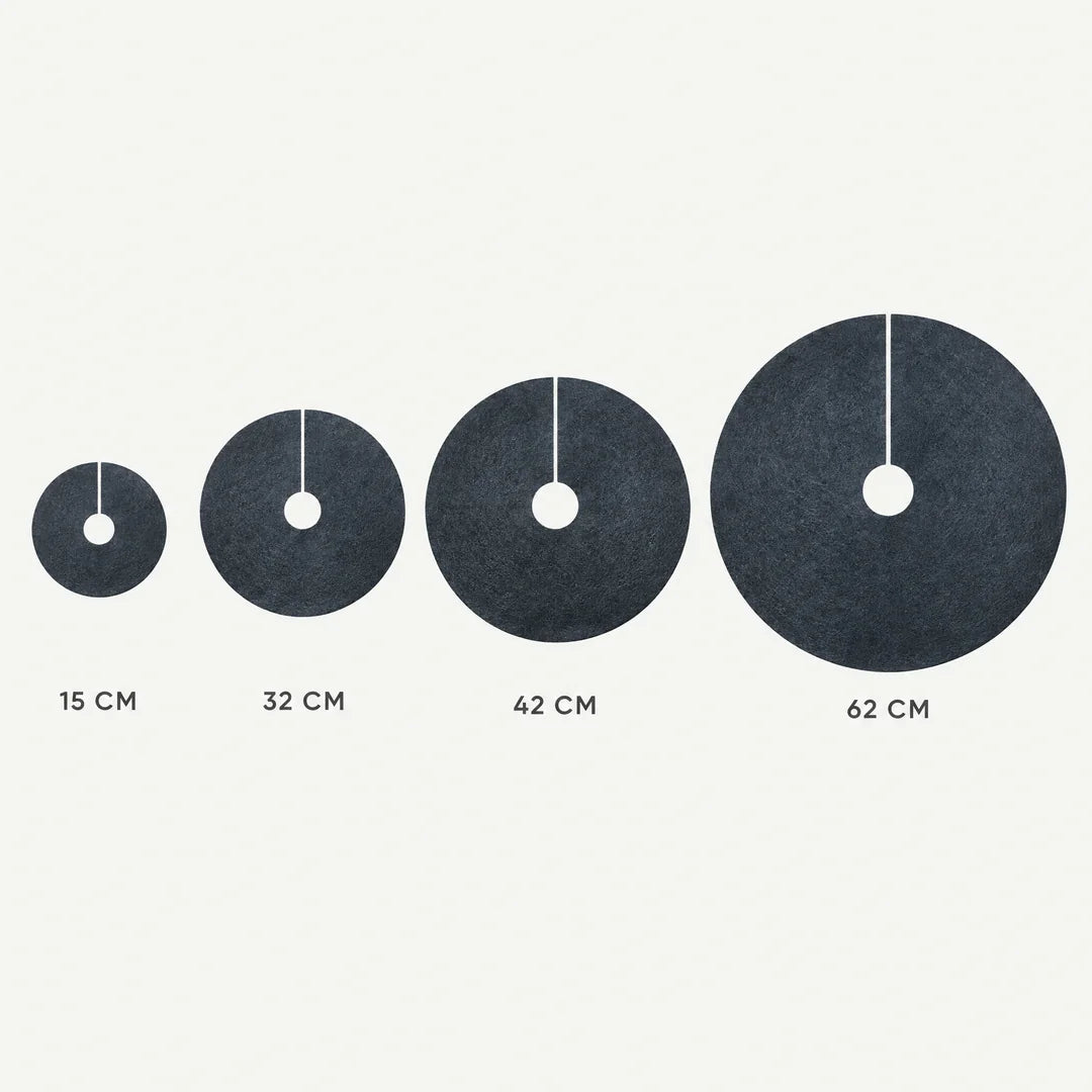 Mulchscheiben in den Größen 15, 32, 42 und 62 cm