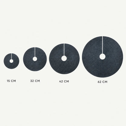 Mulchscheiben in den Größen 15, 32, 42 und 62 cm