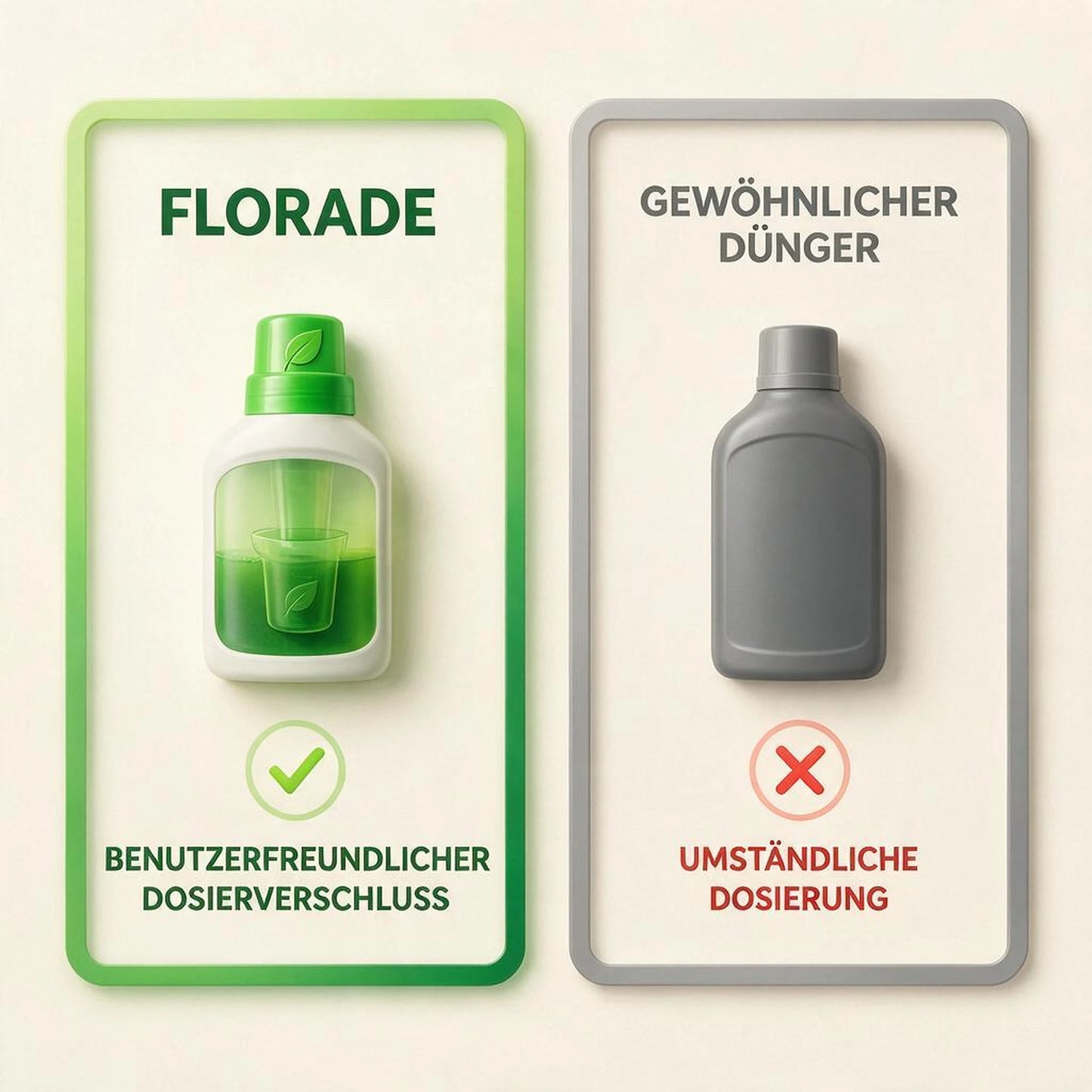Pflanzendünger Grün im Vergleich zu Düngestäbchen und Granulat