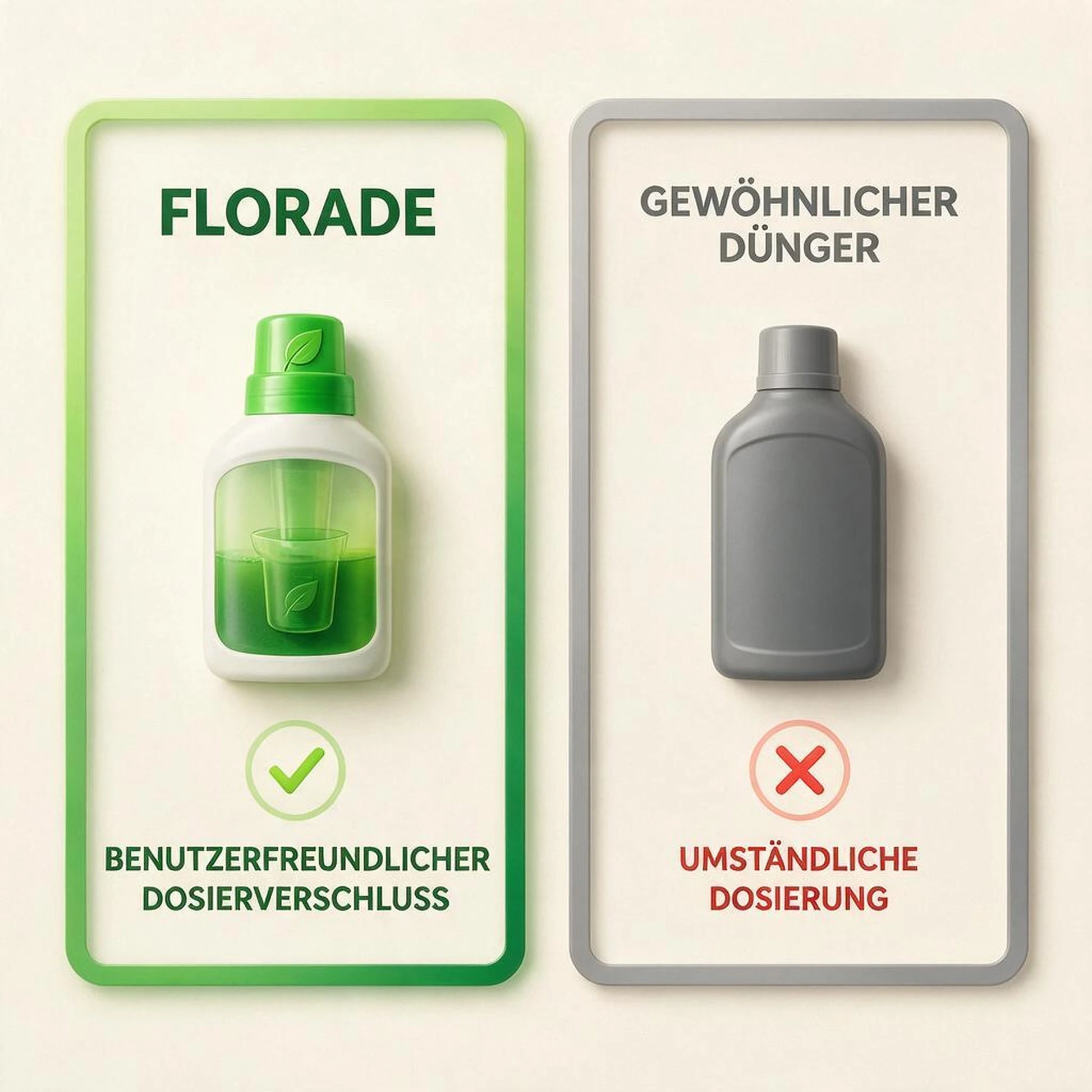 Pflanzendünger Grün im Vergleich zu Düngestäbchen und Granulat
