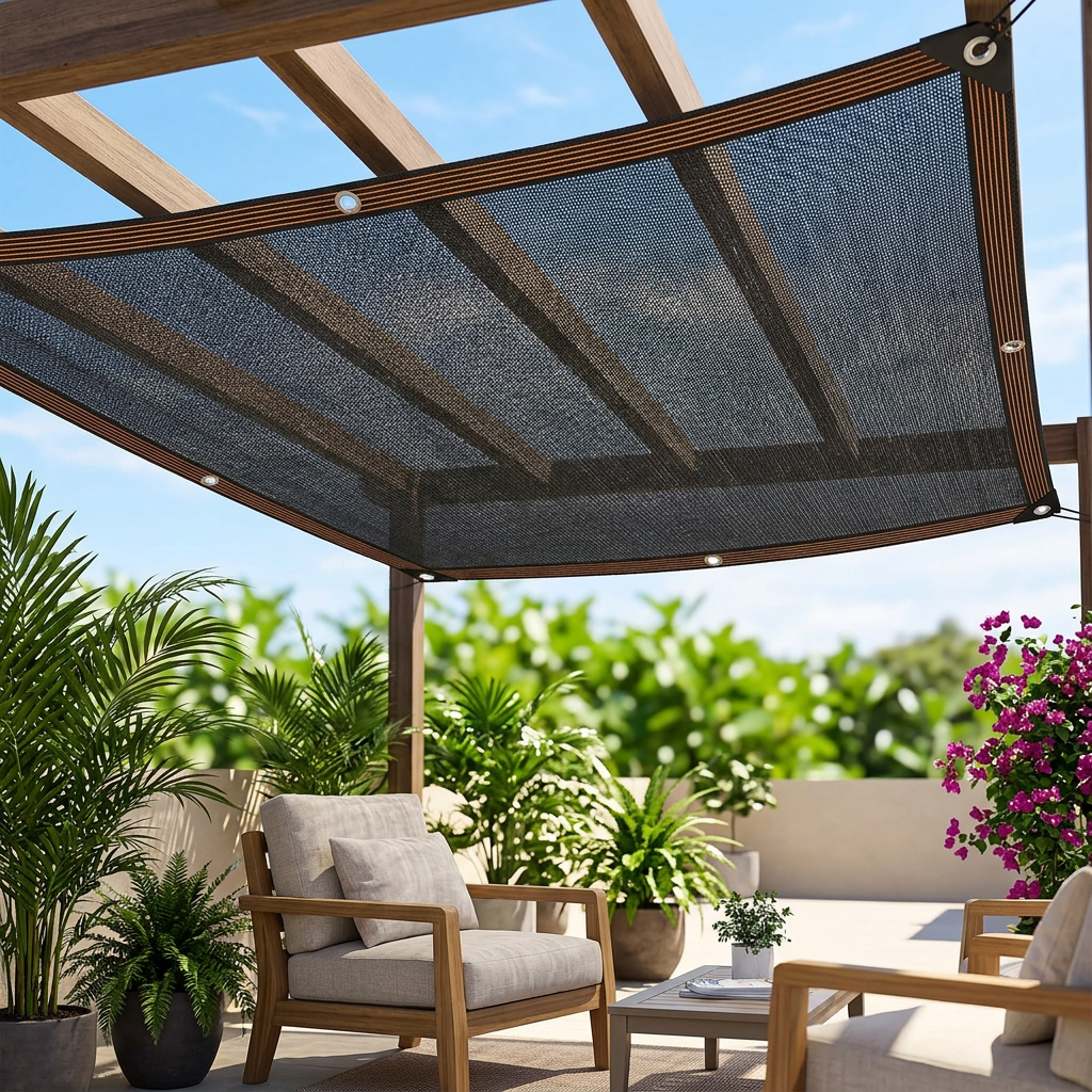 Schattennetz Sichtschutz – Terrasse beschattet