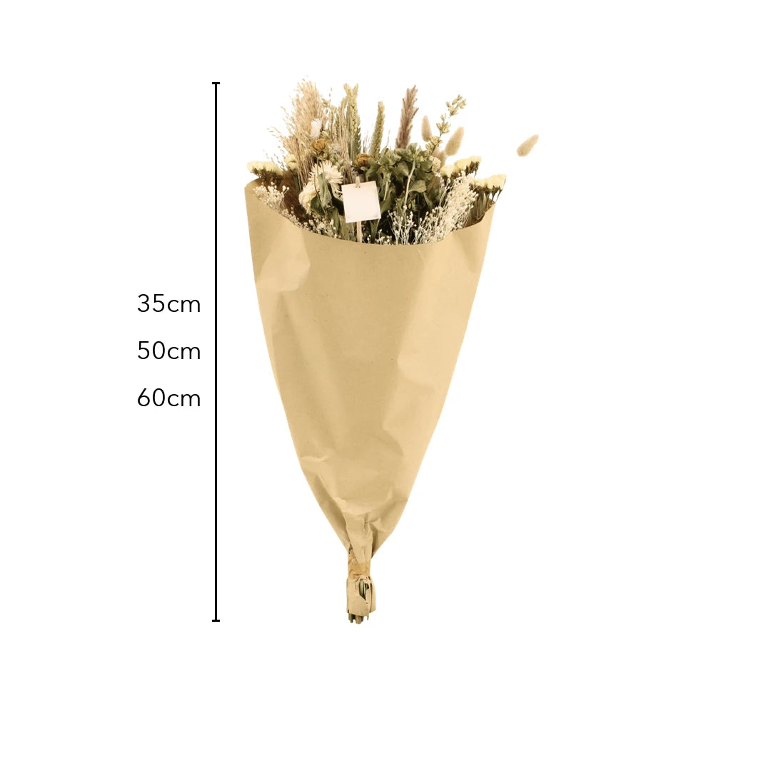Größe Trockenstrauß: 35, 50 oder 60 cm hoch