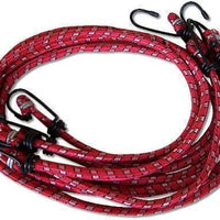 4 x Gepäckgummi 8mm Spanngurt Spanngummi 80cm Metallhaken rot - Florade.de 