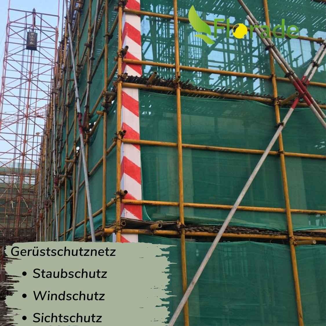Florade Gerüstnetz - Staubschutz - Sichtschutz - Gerüstabdeckung - Florade.de 